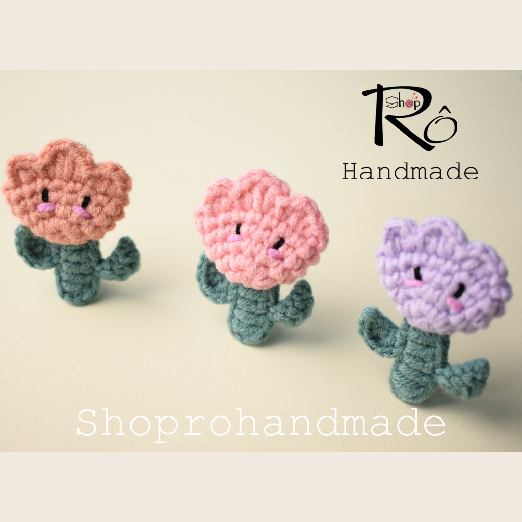 Kẹp tóc hình bông hoa ngộ nghĩnh cho nữ và bé gái 4.5cm |Cặp tóc mái dễ thương |Shop Rô Handmade - Ảnh 7
