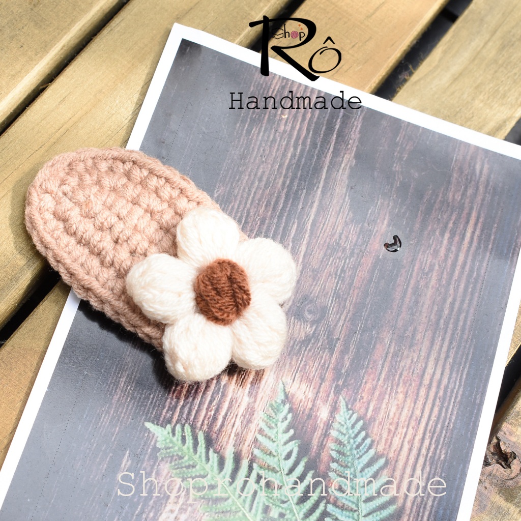 Kẹp tóc hoa tiểu thư cho nữ và bé gái 6cm |Phụ kiện kẹp tóc phong cách Hàn Quốc |Shop Rô Handmade - Ảnh 2