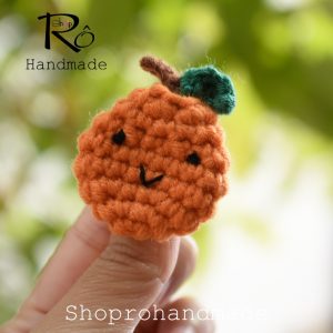 Ghim cài áo, balo hình trái cam đáng yêu 3.5cm |Pin, trâm cài balo, cặp, huy hiệu |Shop Rô Handmade