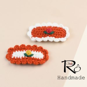 Alternative view of Set 2 kẹp tóc hoa tulip nhiều màu cho nữ và bé gái 6.5cm |Phụ kiện tóc thanh lịch |Shop Rô Handmade