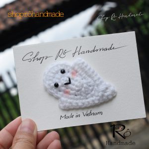 Alternative view of Kẹp tóc bé ma biết bay Halloween cho nữ và bé gái 6cm |Cặp tóc độc lạ |Shop Rô Handmade