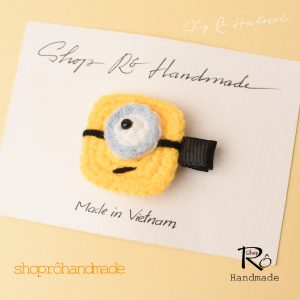 Alternative view of Kẹp tóc Minions dễ thương cho nữ và bé gái siêu cute 4.5cm, 6cm |Kẹp tóc kẹo mút | Shop Rô Handmade
