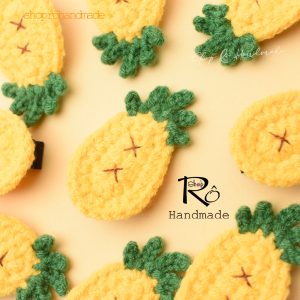Kẹp tóc hình quả thơm đáng yêu cho nữ và bé gái 4.5cm |Cặp tóc mái dễ thương |Shop Rô Handmade