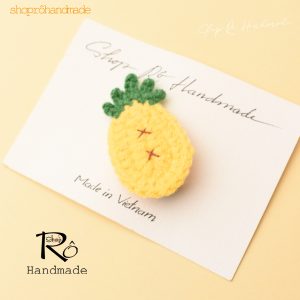 Alternative view of Kẹp tóc hình quả thơm đáng yêu cho nữ và bé gái 4.5cm |Cặp tóc mái dễ thương |Shop Rô Handmade
